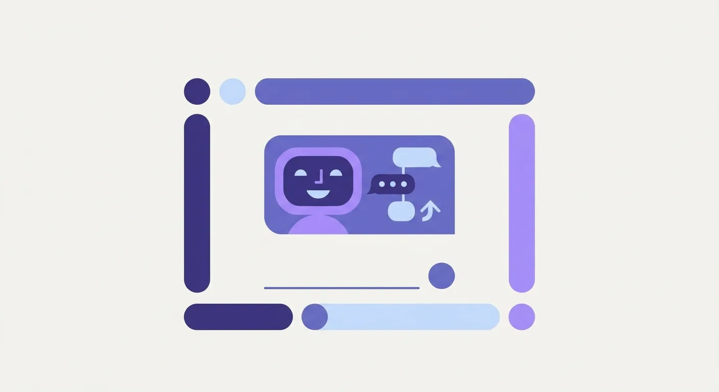 A clean, modern website interface showing a friendly AI chatbot window answering a pricing question instantly